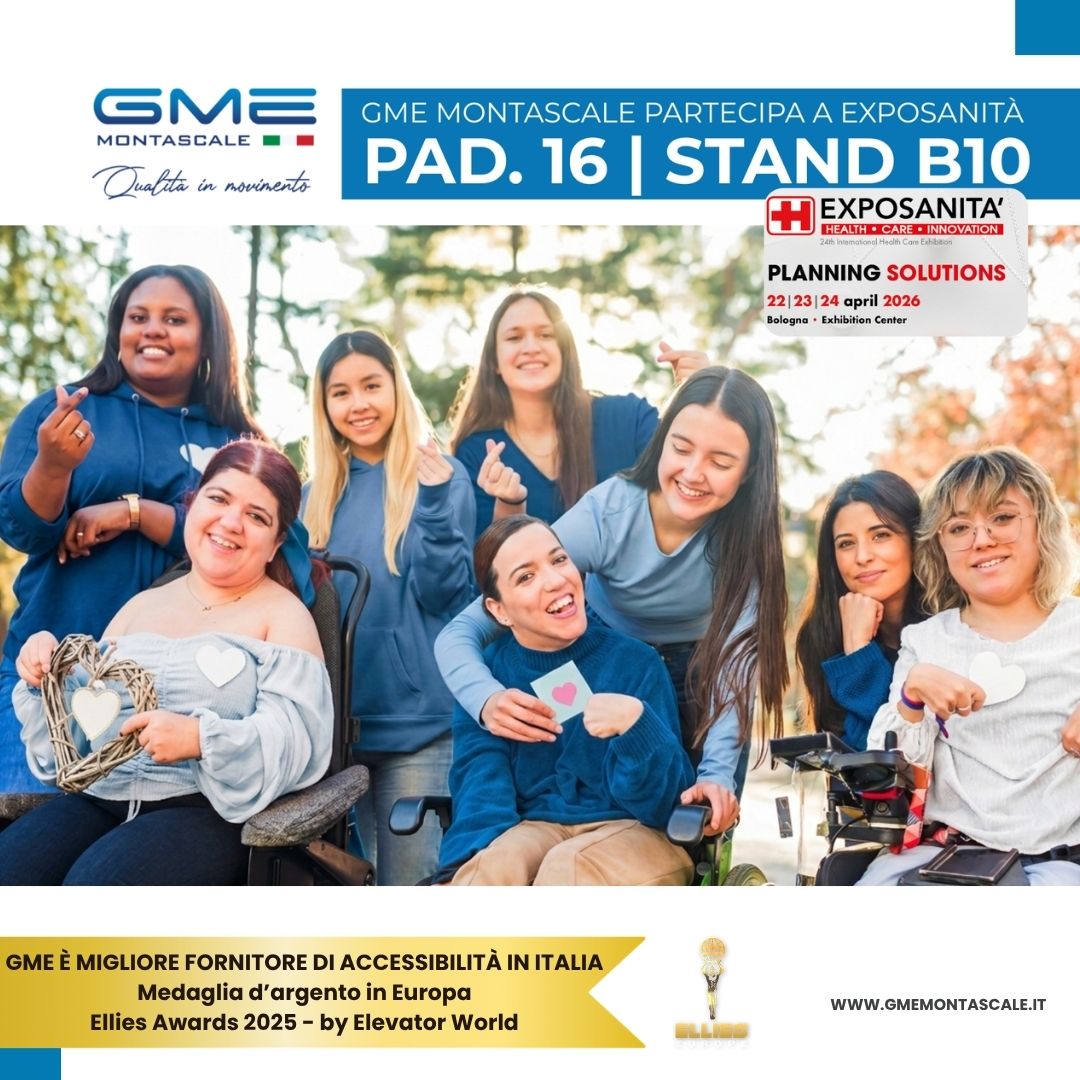 GME Montascale a Exposanità 2026: L'eccellenza dell’accessibilità sartoriale tra innovazione e valore umano.
