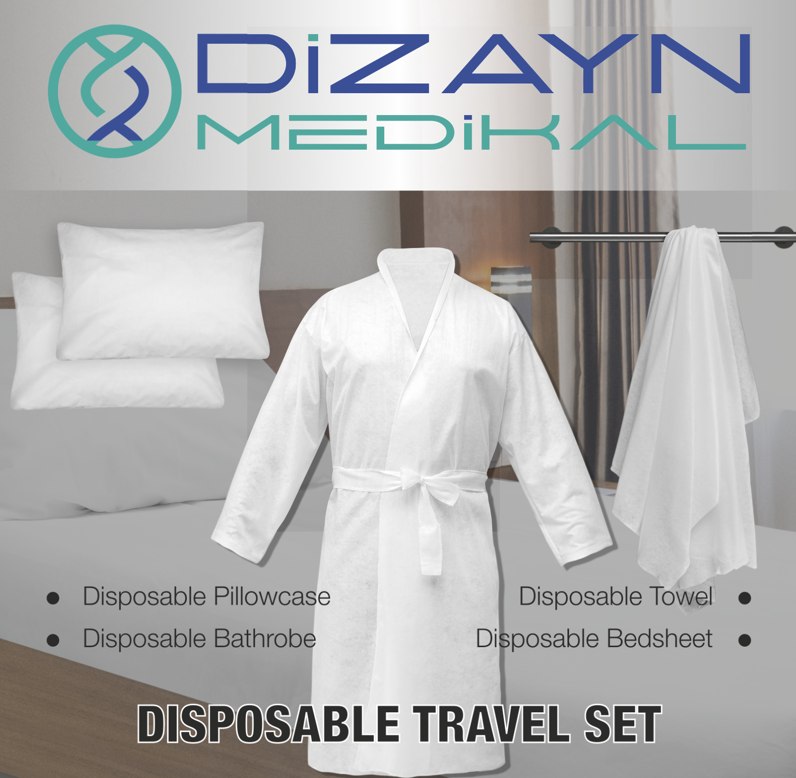 Disposable Bathrobe-Disposable Travel Set